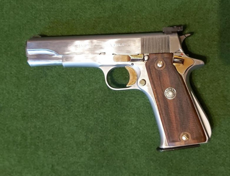 STAR MODELO MS ACBADOS DE LUJO, CAL 9mm Y .45 ACP. 2 correderas completas, cromada y acero inox. 4 gardadores, 00