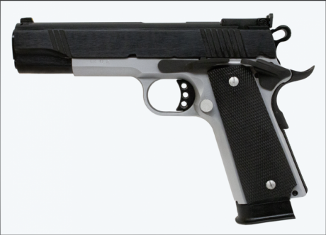 Pues eso, compro una Norinco 1911 A1 cal. 45 Sport Duotone (bicolor) en buen estado, y a un precio razonable.
Como 10