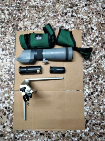 Telescopio terrestre Swarovski Habicht ST 80 HD. Incluye ocular 20-60x, funda de campo original Swarovski 00