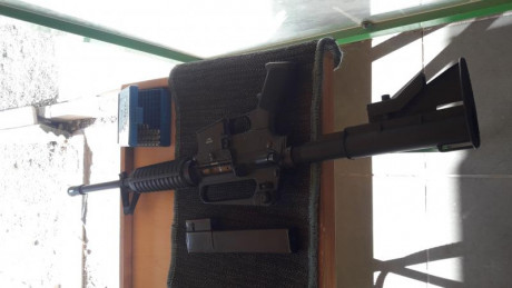 Vendo AR15 con 2 guardamanos y 2 culatas.
Esta como nuevo ya que casi no se ha usado.
También aceptaría 12