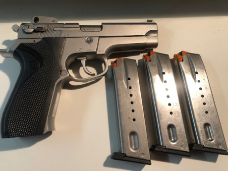 Vendo Smiht & Wesson 5906 con tres cargadores. 300 mas portes. Guiada en F  :metra: 50