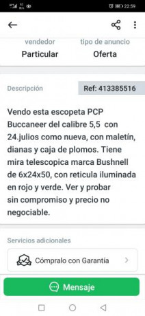 Hola me estoy iniciando en el mundo PCP, nose si comprar nuevo o de segunda mano.
En la armería me ofrecen 122