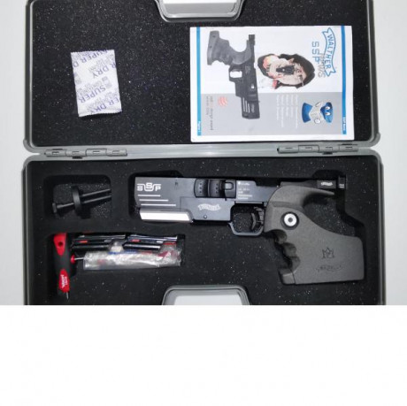 Vendo pistola  Walther SSP  en perfecto estado.
- Calibre 22 LR
- Cacha talla M
- Incluye 2 cargadores 00