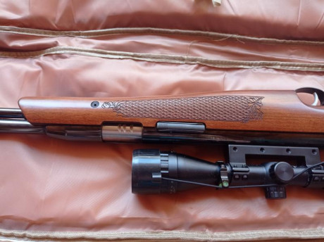Vendo carabina Air arms en 22 cal en 16 j (actualmente en unos 18 j con arandelas de carga)Muy bonita 60