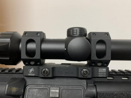 Vendo anillas American Defense desmontables de 20moa para tubo de 30mm por 200€ portes incluídos. Tlf 02
