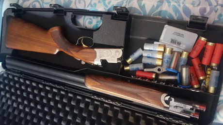 Se vende beretta 686 silver pigeon calibre 12, 71cm de cañón, 5 chokes, expulsora, selector de tiro y 02