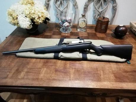 Buenas tardes,

Vendo casi sin uso esta carabina, lleva cañón grueso de 21", diopter y túnel para 01