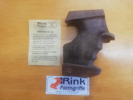 Hola a todos.
Vendo una cacha Rink diestra en talla XL para Walther GSP.
Casi sin uso y no está retocada. 02