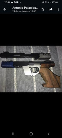 Vendo pistola Walter GSP Exper con carro del 22 y carro de 32 con  su maletin y todos sus accesorios prácticamente 00