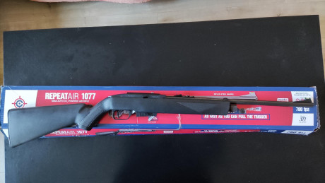Vendo carabina muy divertida de Co2 semiautomática con 12 disparos seguidos.

Carabina Crosman Repeatair 00