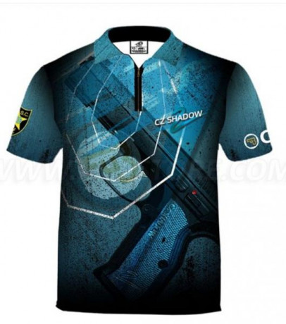 Vendo camiseta para IPSC marca DED modelo CZ Shadow 2 fabricada en poliéster POLYDRI-L tela ligera de 01