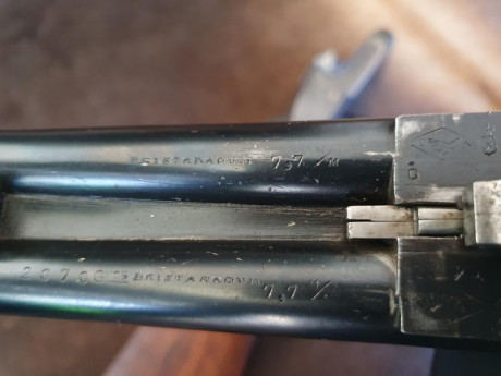 rifle express paralelo Victor Sarrasqueta en el magnífico y peculiar calibre 303 british , preciosos y 42
