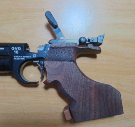 Vendo Pistola Steyr EVO 10, dos bombonas de aire, roja y azul, maletin y herramientas de origen, 4 contrapesos 00