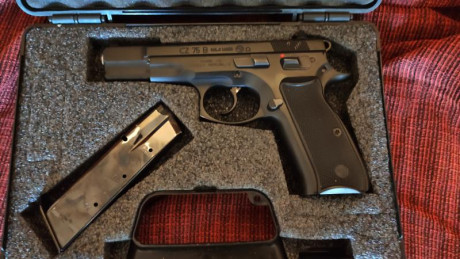 Buenos días pongo en venta por dejar actividad CZ 75 B omega perfectamente conservada, gatillo aligerado 00