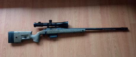 Buenas tardes, hasta el 31 de enero vendo Bergara HMR en 6.5 creedmoor, con cañón de 26''.

Tiene puesto 00