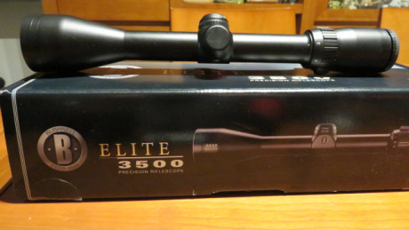 Vendo mi visor que no he llegado a montar marca BUSHNELL ELITE 3500 nuevo ya que se monto en una carabina 20