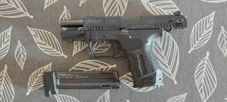 Vendo walther p22 con cañon corto y largo. esta nueva y guiada en F .no ha tirado ni 10 cajas con punto 00