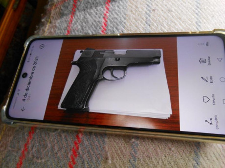 saludos: pongo a la venta una pistola smit&wenson modelo 910 en buen estado un solo cargador, aunque 00