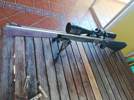 RIFLE BERGARA APEX CAL 222 REM 
GUIADO EN LA ( F )
SOLO EL RIFLE 
ESTA EN TENERIFE 
PORTES A CARGO DEL 01