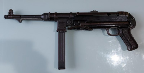 MP 40 encontrado en una bodega en 2018. Pertenecia a un veterano de la guerra civil y miembro de la Division 02