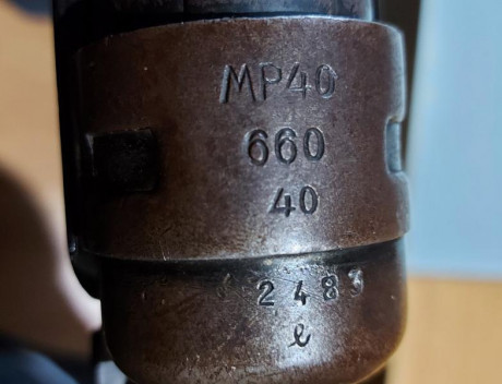 MP 40 encontrado en una bodega en 2018. Pertenecia a un veterano de la guerra civil y miembro de la Division 11