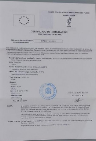 MP 40 encontrado en una bodega en 2018. Pertenecia a un veterano de la guerra civil y miembro de la Division 21