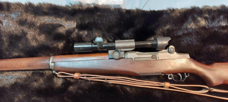 Buenas a tod@s, pues como pone el enunciado vendo mi Garand M1D(reversible) con un montón de accesorios 121