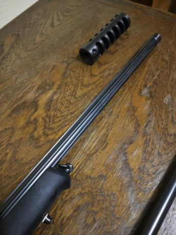 Vendo Sauer 202 sintético con dos cañones, 300 weatherby magnum y 8x68S. En perfecto estado, agrupando 01