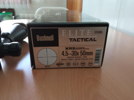 Vendo visor Bushnell elite tactical 4,5_30x50 tubo de 30, poco se puede decir de este visor que no se 10