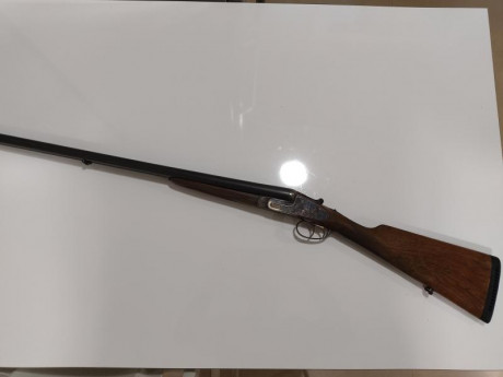 Vendo escopeta paralela marca Arrieta, calibre 12, 71 cm de cañón y cañones de 3 y 4 estrellas.
Preferible 00