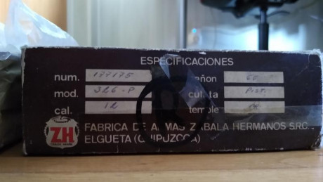 Buenos días me han regalado una escopeta ZH 326 p con cañones de 60cm y 3 y 4*, está marcada como año 01