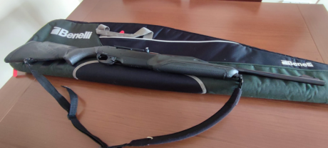 Benelli Argo E Comfortech calibre .30-06 con poco uso y muy bien mantenido.
Con alza de batida y rail 00