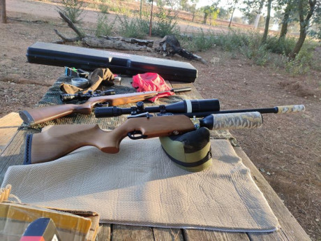 Bueno, para animar el foro un poco, propongo colgar fotos de dianas y arma usada para ello, pudiendo ser 170