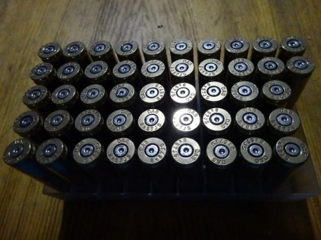 Vendo lote de vainas calibre 8X57 JS, 124 Sellier&Bellot y 47 DAG by RWS con un solo tiro, pasadas 02