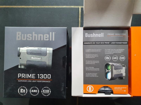 Vendo Telemetro Laser Bushnell Prime 1300, con corrector de ángulo de tiro. Nuevo sin estrenar ni sacar 00