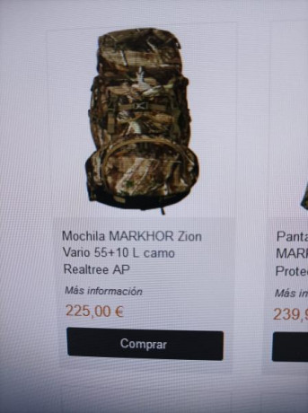 Hola:

Mochila por estrenar.
 A papa Noel no le contaron los Reyes que ya tenia una.
 Porta rifle, bolsa 10