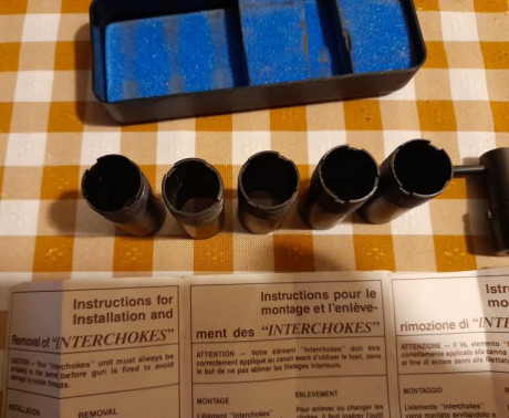 Juego de chokes originales de Benelli, del calibre 12, llave de desarmado, chokes Cilíndrico, *, **, *** 01