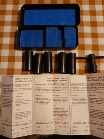 Juego de chokes originales de Benelli, del calibre 12, llave de desarmado, chokes Cilíndrico, *, **, *** 00
