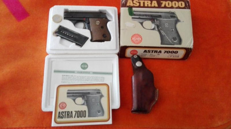 ASTRA 7000, 22 LR

EN GRANADA
Astra modelo 7000,
calibre.- 22LR
Comprada nueva en el año.- 1993
Guiada 02