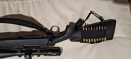 Hola, vendo rifle bergara b14 en calibre 338, cañon de 61 cm, rosca homologada, cargador extraible, elementos 02