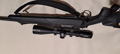 Hola, vendo rifle bergara b14 en calibre 338, cañon de 61 cm, rosca homologada, cargador extraible, elementos 10