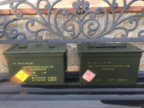 Hola a todos,
   Vendo cajas metálicas de munición 30x15x19. en buen estado, goma y cierre perfecto
  130