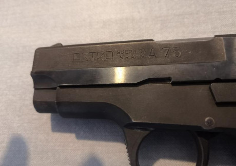 Buenas a todos,
Vendo mi Astra modelo A75 (también conocida como Firefox) de calibre 9mm PB. Está guiada 02