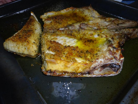 Hoy para comer acelgas hervidas y chuletón de vaca gallega vieja con seis semanas de maduración en cámara 132