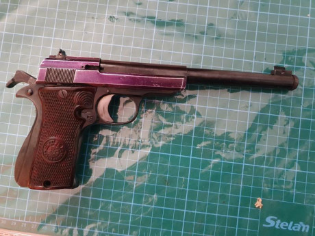 Urgente, voy a entregar el arma para su destrucción. 
Vendo una pistola Star Olimpic del calibre .22 corto 10