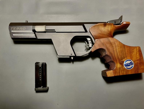 Vendo Pistola Tesro TS-22 2 en buen estado. La talla de la cacha creo que es una L aunque yo la utilizado 01