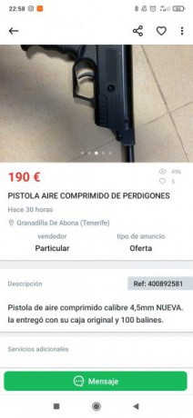 Barajo comprarla. Quiero una pistola del 4.5, económica y paso de Co2.


Puntos a favor que le veo:

-Para 00