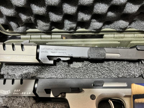 Se vende pistola walther GSP del 22 y carro del 32 
Nueva comprada 2021 no tiene un año…
La vendo por 02