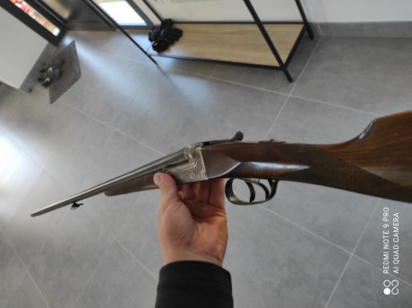 Hola a todos.
Me ha tocado en subasta esta escopeta , del 12mm /410. pero aún no se la longitud de la 11