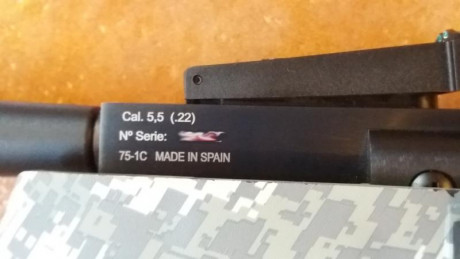 Pongo a la venta carabina de aire con pistón de gas GRS, calibre 5,5 mm, marca NORICA modelo Dead Eye, 22